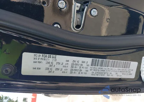 2019 Dodge Journey Gt Awd из США, поврежденный, VIN 3C4PDDEG4KT687716